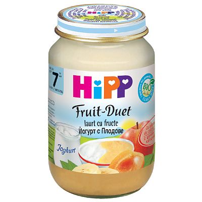 HIPP Duet iaurt cu fructe, 160 gr