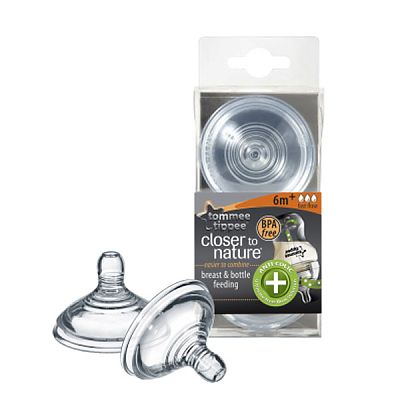Tommee Tippee Closer to Nature Tetina Anti-Colici - flux rapid