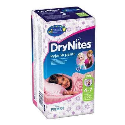 Huggies Chilot absorbant pentru noapte fete DryNites, 4-7 ani, 10 bucati