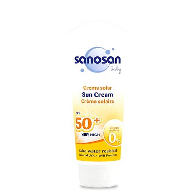 Sanosan Cremă solară cu SPF 50+, 75 ml,  Sanosan Baby