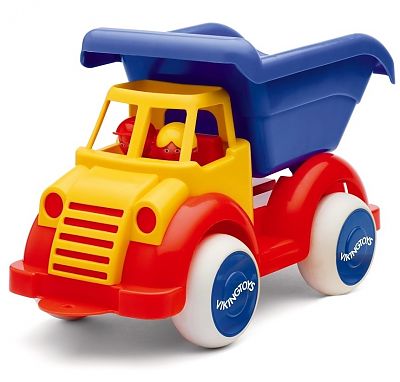 Viking Toys Camion Autobasculanta culori vesele cu 2 figurine - Jumbo