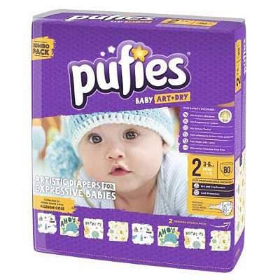 pufies Scutece Baby Art mini nr.2; 3-6 kg (jumbo pack) 80 buc